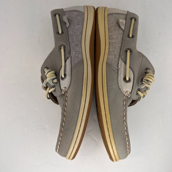 Sperry Womens STS95710 Ivyfish Gray Olive Top-Sider Canvas Size 6 M Boat Shoes - Picture 7 of 9
